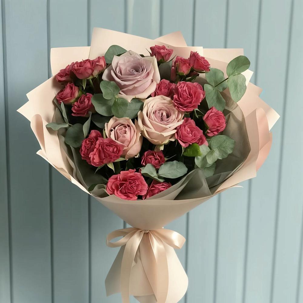 Букет цветов из: Гвоздики и Розы в Ковалево