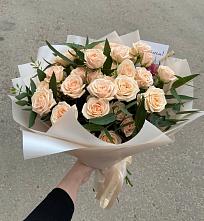 Букет Кремовые розы Латте в Ковалево