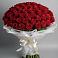 Букет 101 Красная роза Блэк Мэджик в Ковалево