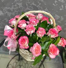 Цветочная композиция из Розы в корзине #REPLACE_PRED# Ковалево