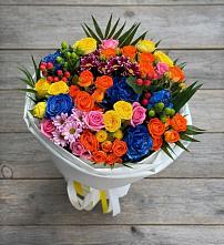 Букет цветов из:  Розы и Хризантемы в Ковалево