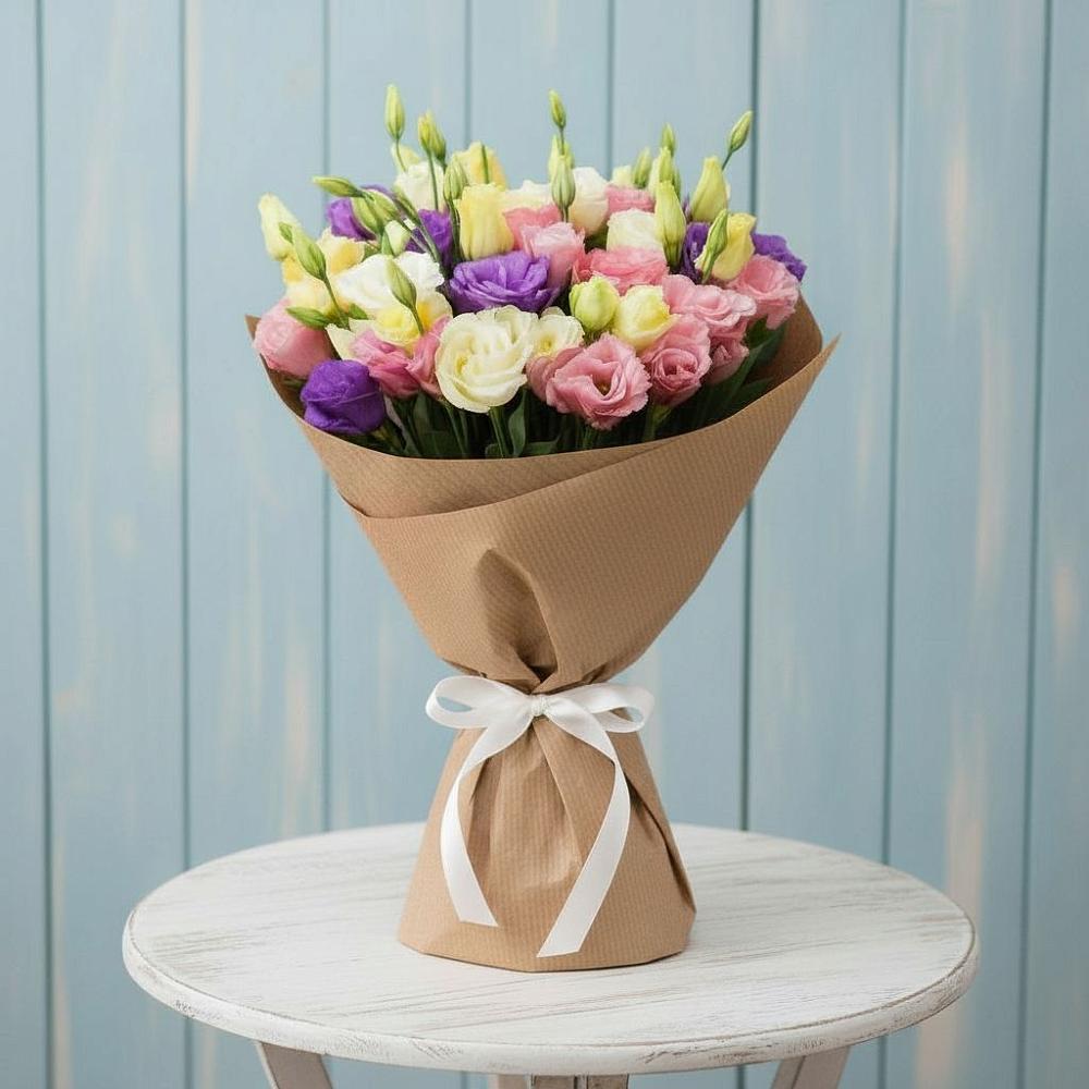 Букет цветов из: Лизиантусы в Ковалево