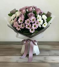 Букет цветов из:  Хризантемы и Розы в Ковалево