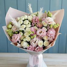 Букет цветов из:  Альстромерии и Розы #REPLACE_PRED# Ковалево