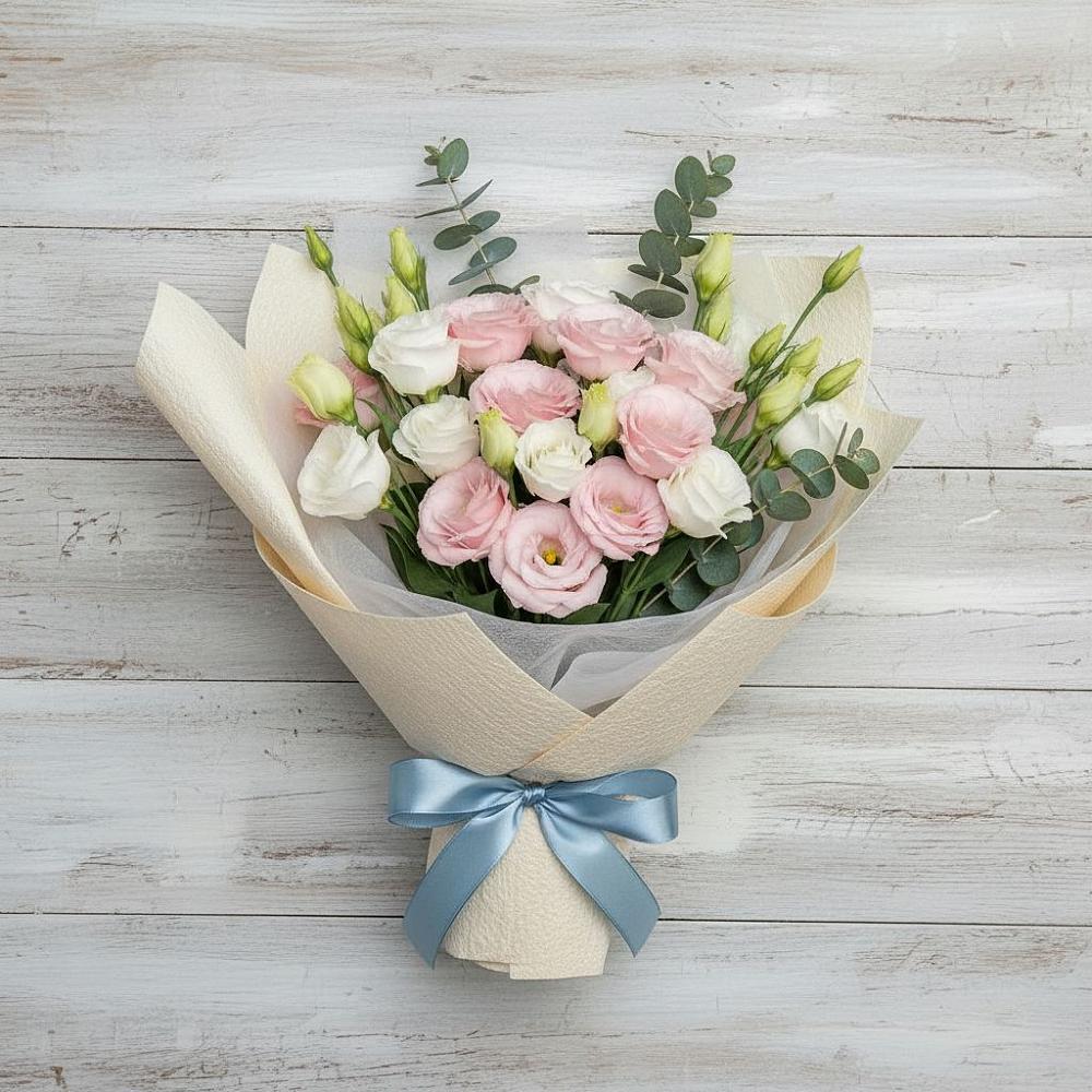 Букет цветов из: Лизиантусы в Ковалево